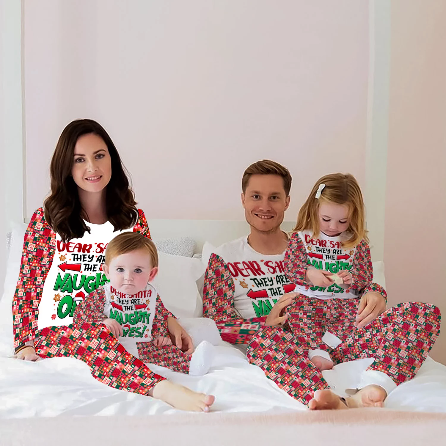 Family Pajamas Set Mockup 3