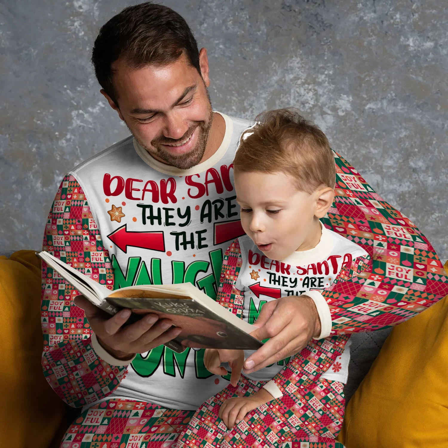 Family Pajamas Set Mockup 4