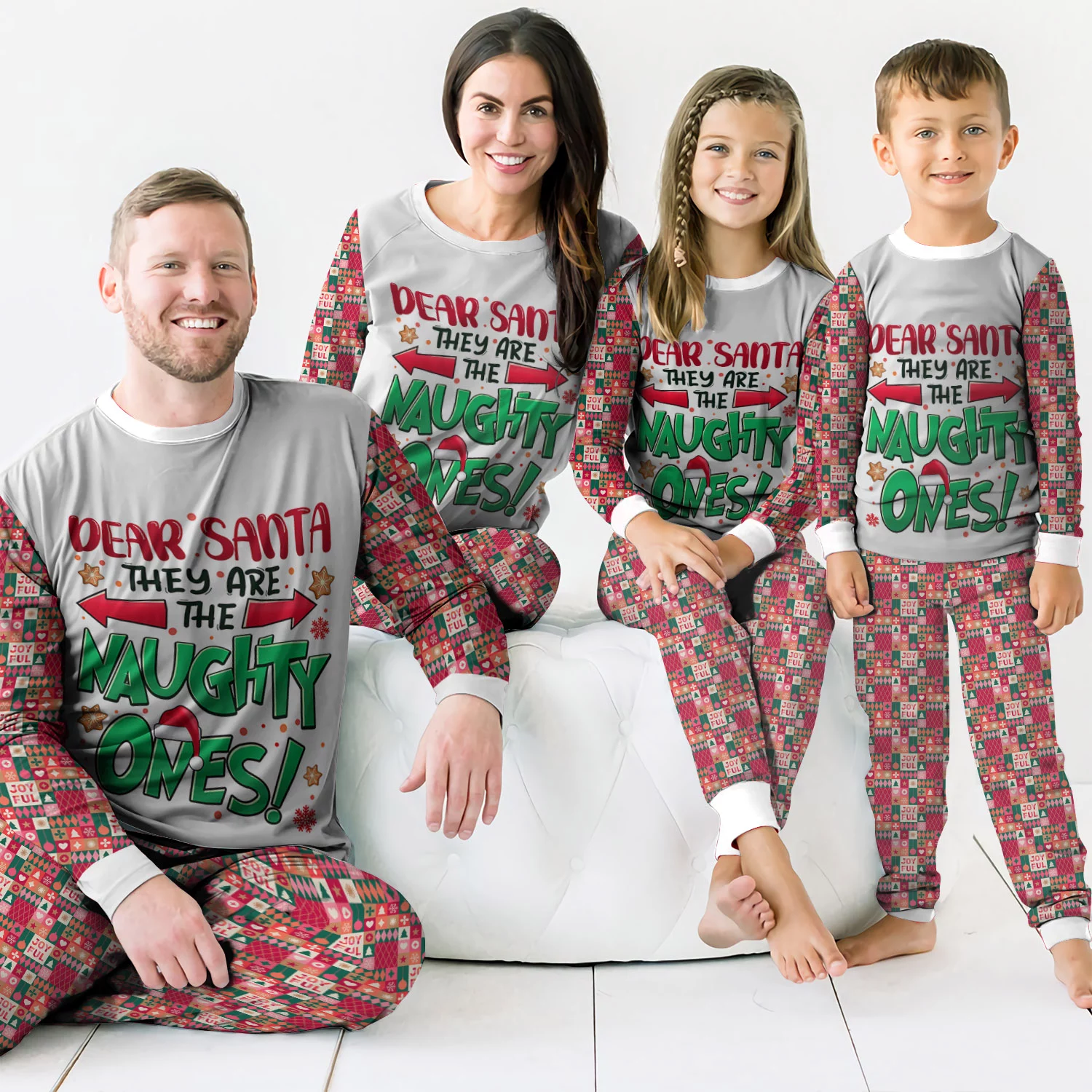 Family Pajamas Set Mockup 5