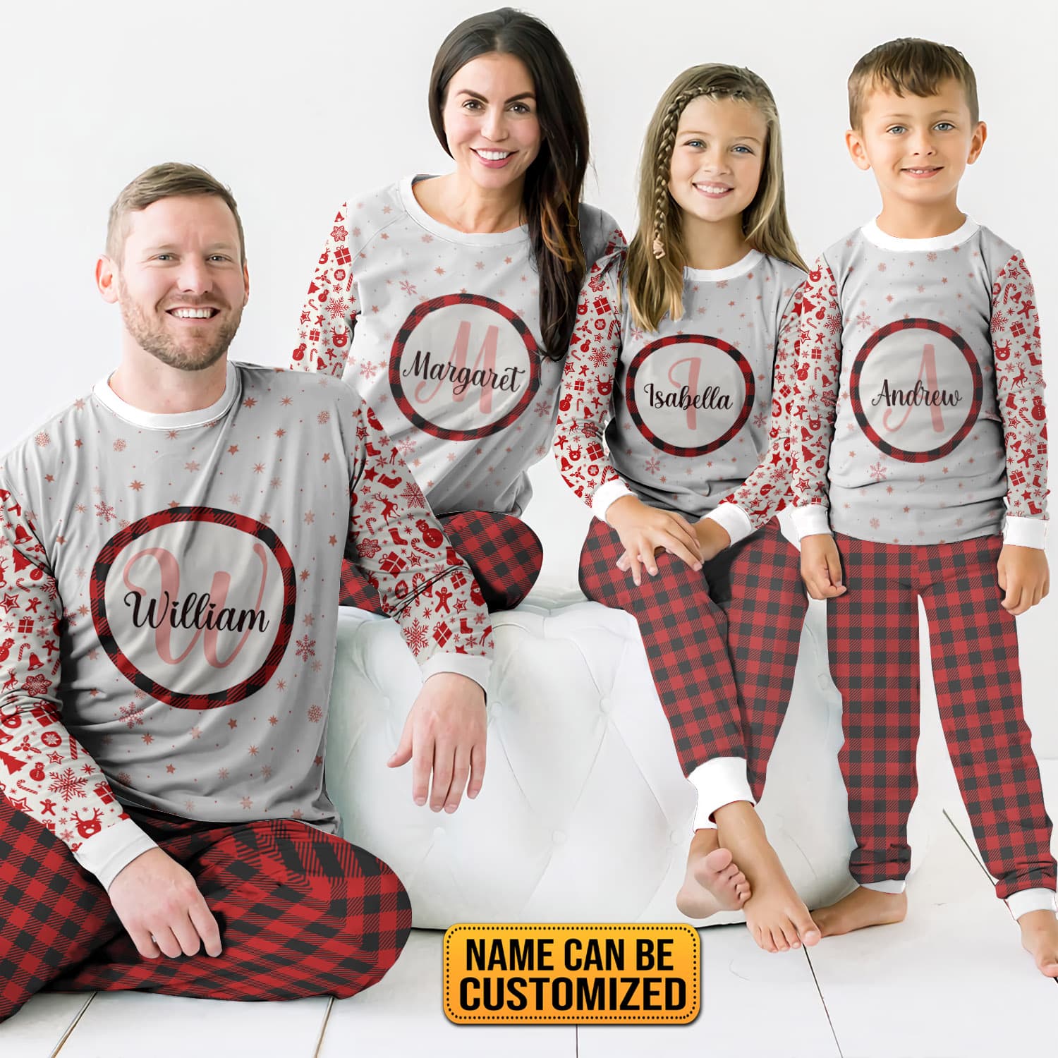 Family Pajamas Set Mockup 3