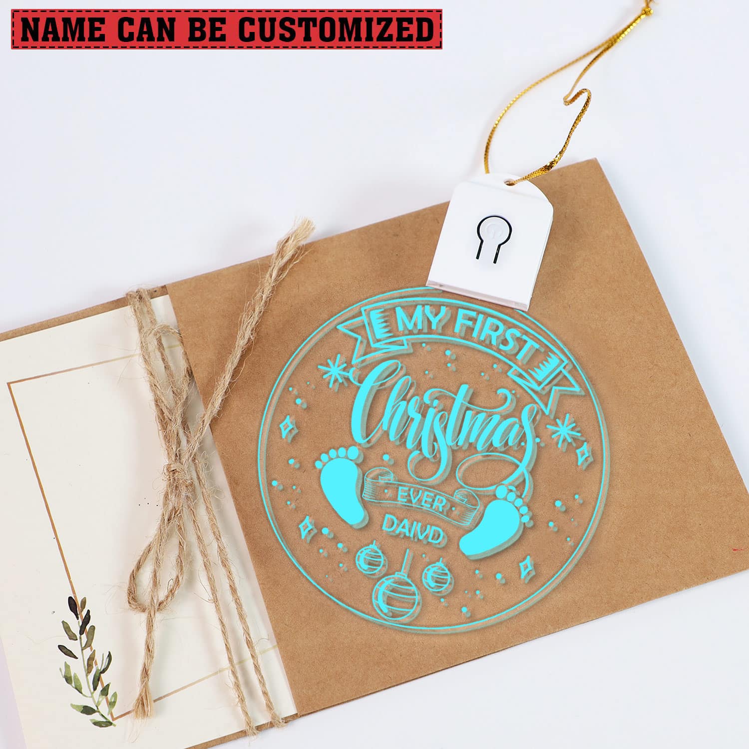 Mockup-Led-Acrylic-3 3VT. First Christmas Ever