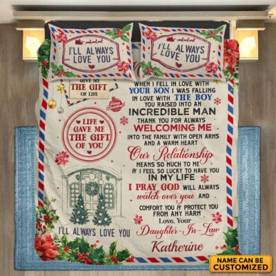Personalized To My Mother In Law When I Fell In Love With Your Son Custom Bedding Set - Pillow and Duvet Cover