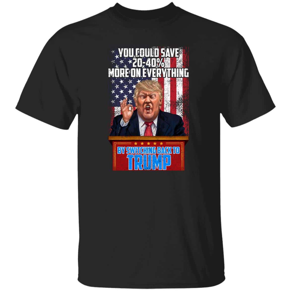trump 1, Black, Unisex T-Shirt