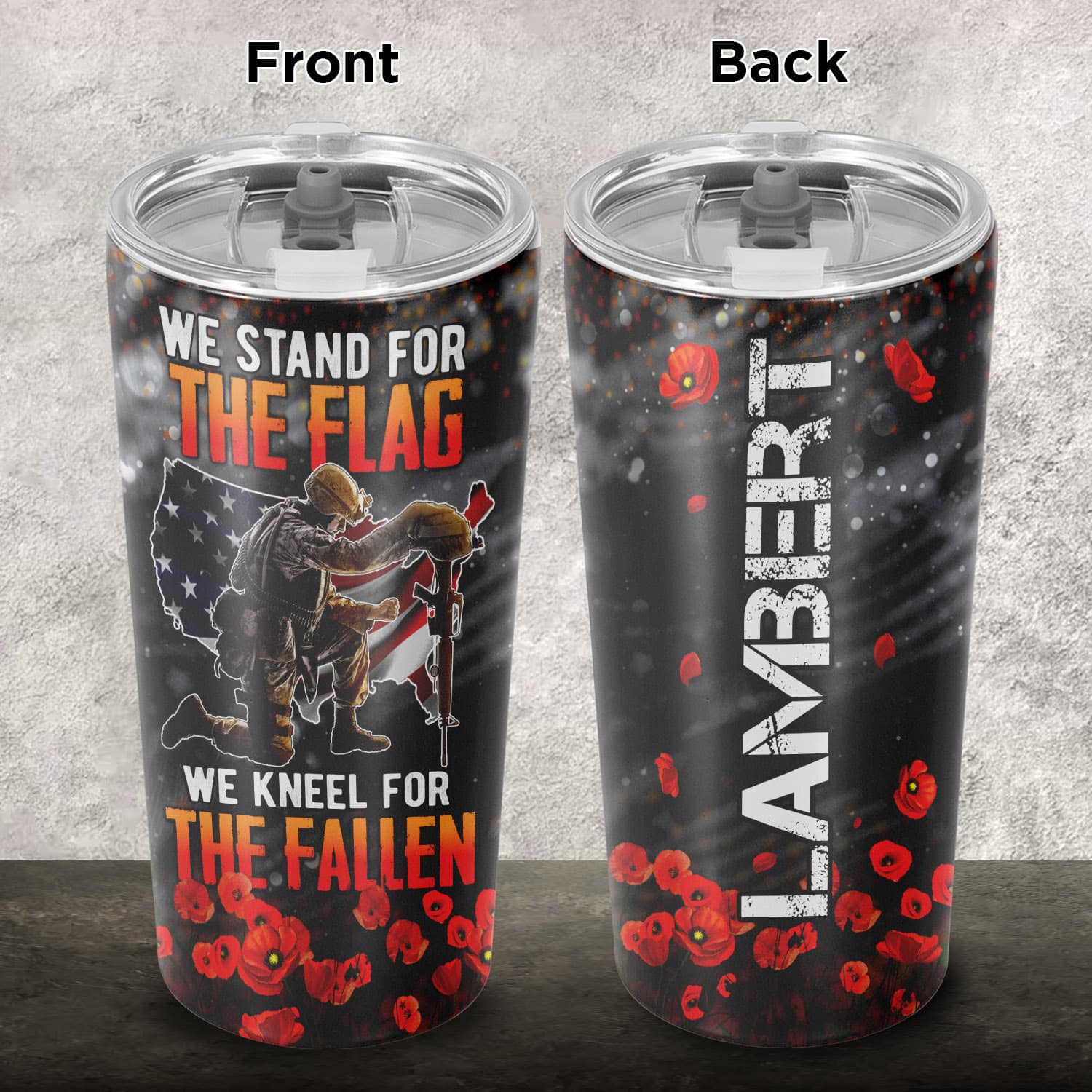 Mockup Main Feature Image Corkscrew Tumbler 2VT. Stand For The Flag Tumbler