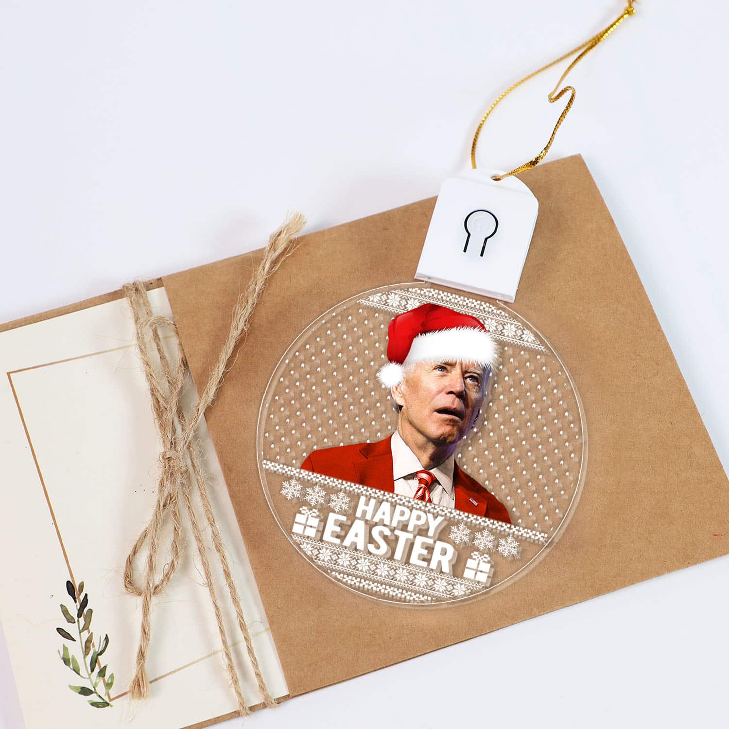 Mockup Led Acrylic 4 2VT. Happy Easter Led Ornament