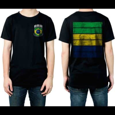 National Brazil Flag Football Jersey Brazilian Soccer Fan Women Men Kid 2 Sided T-Shirt