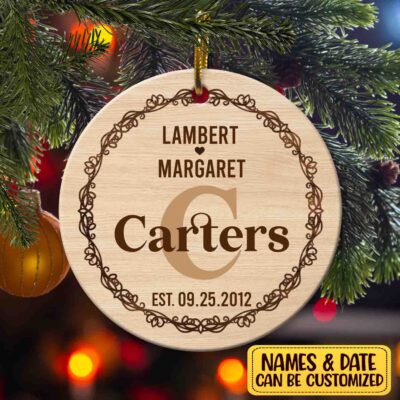 Alternative view of Personalized Monogram Name Christmas Ornament - Christmas Gifts for Women, Men, or Couples!