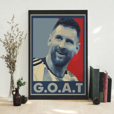 Alternative view of G.O.A.T Messi Soccer Football Argentina 2022 T-Shirt - Goat Shirt
