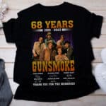 68 Years Gunsmoke Thank You For The Memories Anniversary 1955 2023 Movie T-Shirt