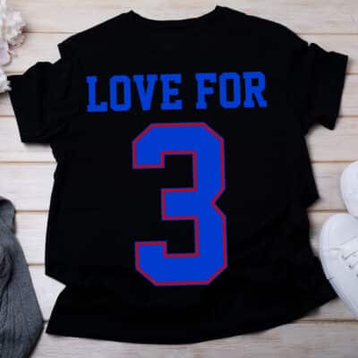 Alternative view of Love For 3 T-Shirt Pray for Damar Shirt