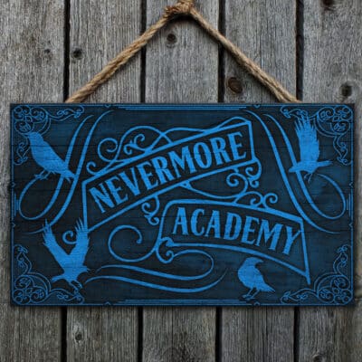 Nevermore Academy Emblem Doorsign - Nevermore Wednesday Front Door Sign