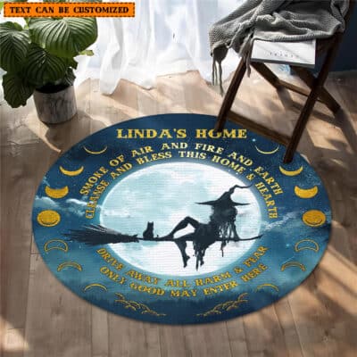 Personalized Witch Home Rug - Custom Only Good May Enter Here Rug Mat for Witch