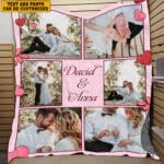 Personalized Photo Blankets for Couples Valentines Day Gift - Custom Picture Throw Blanket Girlfriend Her Birthday Anniversay Ideas