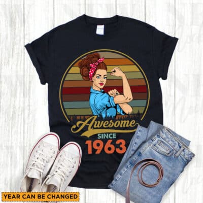 Alternative view of Custom Year Womens 50 40 30 Year Old Awesome Since 50th 40th 30Th Birthday Gifts Women T-Shirt