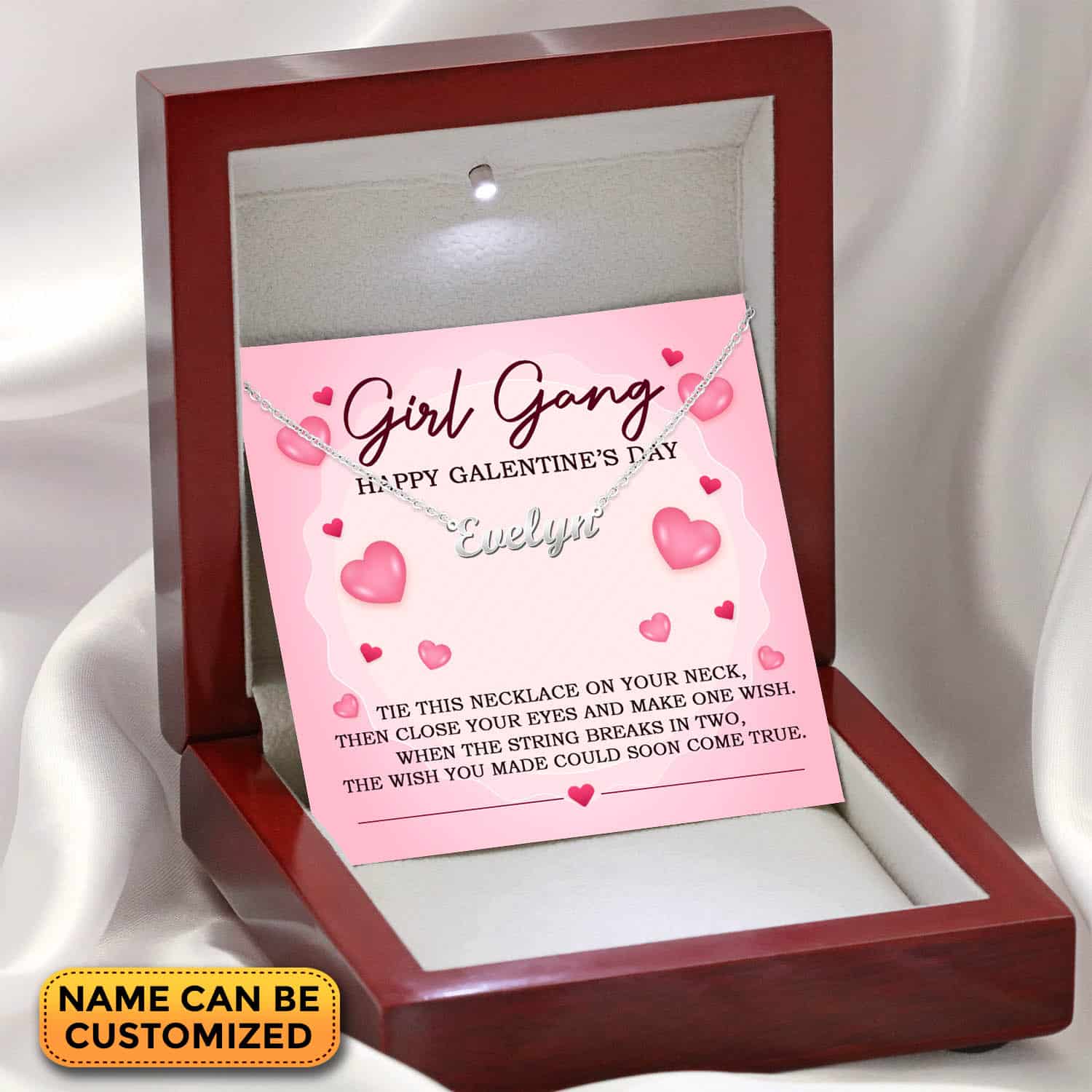 Love Knot, Luxury Wooden Box, Mahogany Box, Message Card, PSD, Box, Text