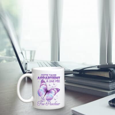 Alternative view of Cette Tasse Appartient À Une Fée La Fee Paschier Coffee Mug - Accent Mug