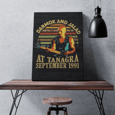 Darmok and Jalad at Tanagra September 1991 Vintage Retro Framed Canvas - Unframed Poster - Decor Wall Art