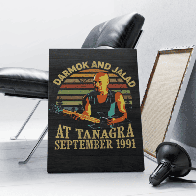 Alternative view of Darmok and Jalad at Tanagra September 1991 Vintage Retro Framed Canvas - Unframed Poster - Decor Wall Art