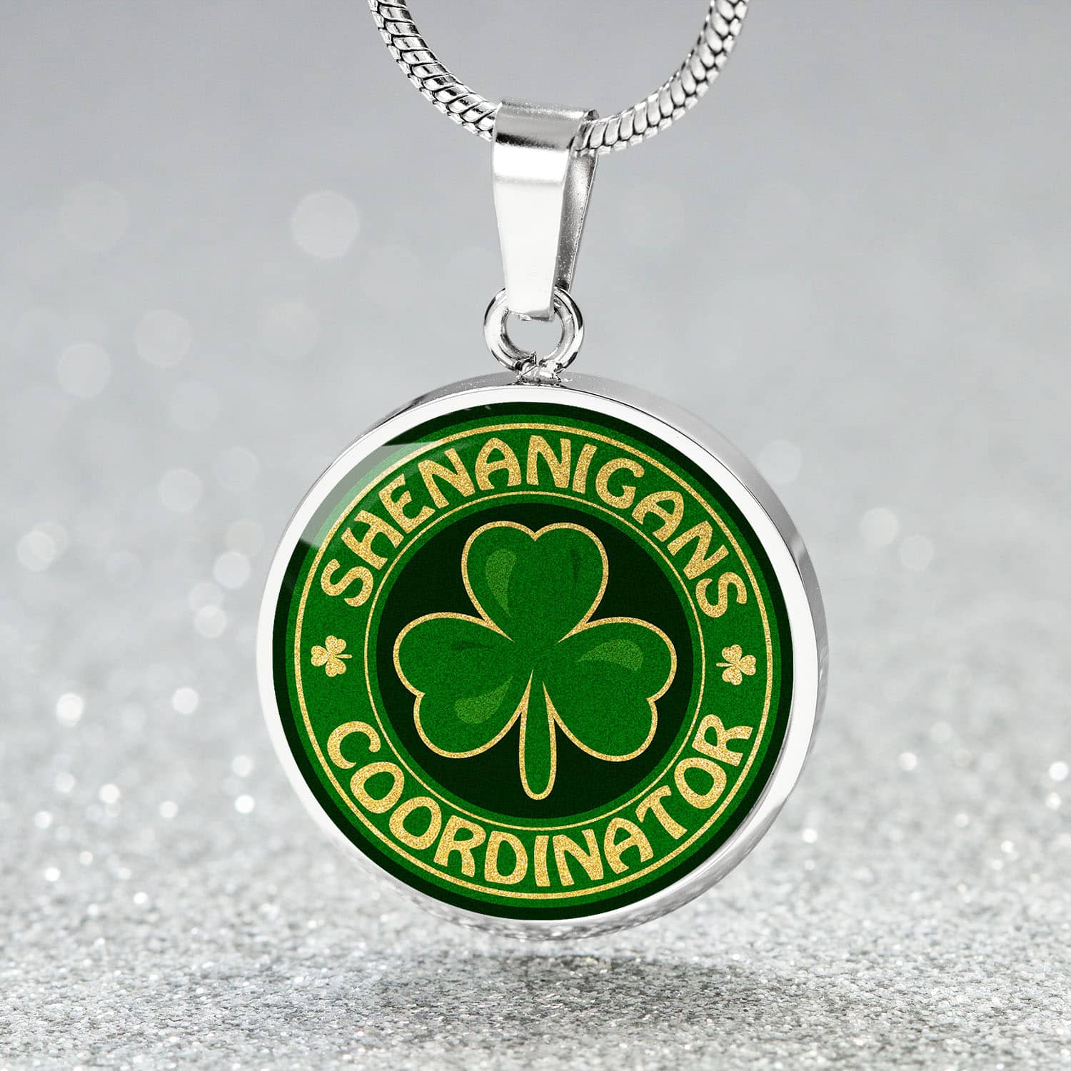 Graphic Circle Necklace