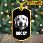 Personalized Pet Drawing Portrait Dog Tag Necklace - Custom Dog Portrait Gift - Pet Dog Cat Gifts
