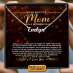 Mother Of The Bride Gift From Daughter Mother Of The Bride Necklace From Bride Gift - Mom Of Bride Present