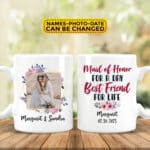 Personalized Bridesmaid Mug - Bridal Party Matron Maid Of Honor Bridesmaid Gifts Custom Bridesmaids Custom Names Titles & Date