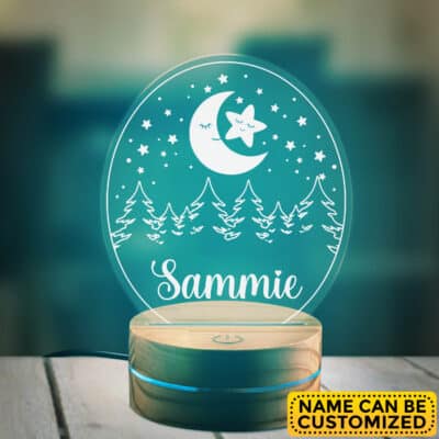 Alternative view of Custom Name Light - Personalized Baby Name Night Light Bedroom LED Cloud Decor Sign for Daughter/Son