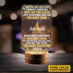Personalized Name Graduation Quote Night Light LED - Whenever You Find Yourself Class of 2023 Gift