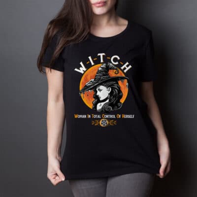 Alternative view of Witch Women In Total Control of Herself T-Shirt - Witch Women Shirt
