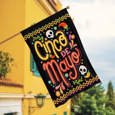 Cinco De Mayo Mexican Fiesta 5 De Mayo Flag - Garden Flag - Wall Flag