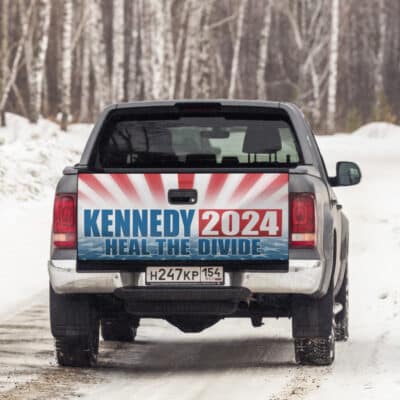 Alternative view of Kennedy 2024 For President Election Political 2024 Truck Tailgate Decal Sticker Wrap – Vinyl Graphic Decal Bumper Sticker