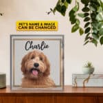 Personalized Pet Dog Cat Drawing Acrylic Plaque - Custom Pet Draw Art Funny Acrylic Plaque
