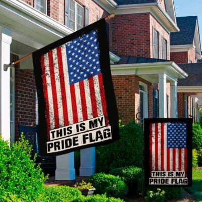 Alternative view of This Is My Pride Flag American 4th Of July Patriotic Outdoor House Flag - Fourth Of July Home Garden Flag