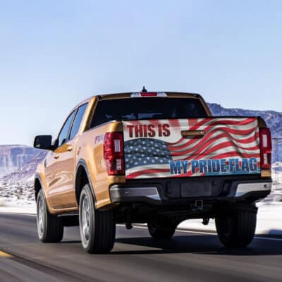 Alternative view of This Is My Pride Flag 4th Of July Patriotic Truck Tailgate Decal Sticker Wrap - Vinyl Graphic Decal Bumper Sticker