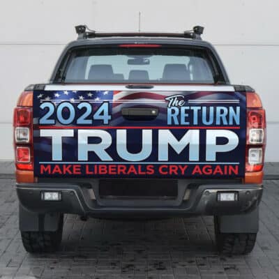 Donald Trump 2024 Take America Back Election Truck Tailgate Decal Sticker Wrap - The Return Make Liberals Cry Again Decal