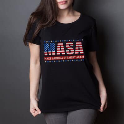 Alternative view of MASA Make America Straight Again T-Shirt - Political 2024 Tee Hoodie