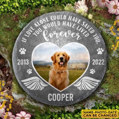 Personalized Memorial You Would Have Lived Forever Memorial Garden Stone Plaque Decor -  Memorial Pet Dog Cat Gifts