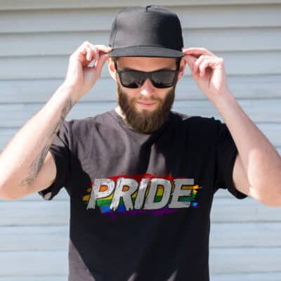 Alternative view of PrideMonth Demon Shirt - LGBTQ Pride Month Design Tee Shirt