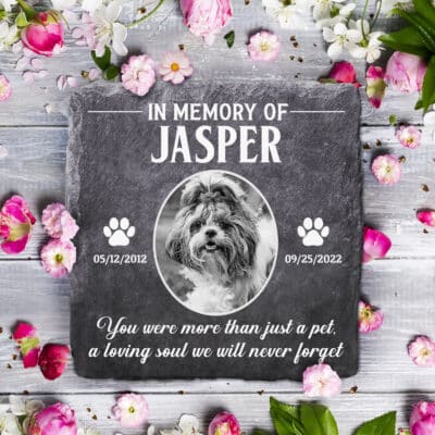 In Memory Of Personalized Name You Was More Than Just A Pet Memorial Garden Stone Plaque Decor -  Memorial Pet Gifts