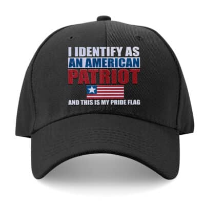 I Identify As An American Patriot And This Is My Pride Flag Snapback Hat Twill Cap