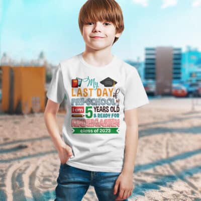 Alternative view of Last Day of Pre-School Ready for Kindergarten 2023 Youth Tee - Pre-School Last Day Shirt