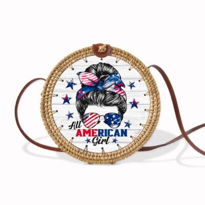 Round Rattan Bag 20cm (8 inches)
