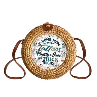 Round Rattan Bag