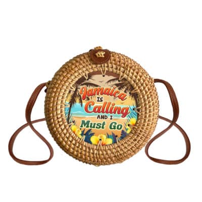 Round Rattan Bag