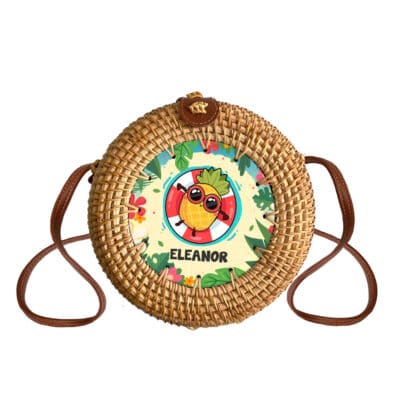 Round Rattan Bag