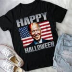 Funny 4th Of July Joe Biden Happy Halloween US American Flag T-Shirt