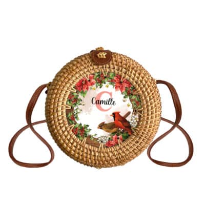 Round Rattan Bag