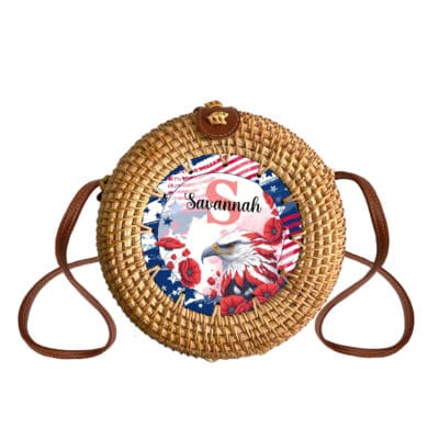 Round Rattan Bag