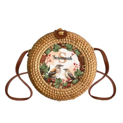 Round Rattan Bag