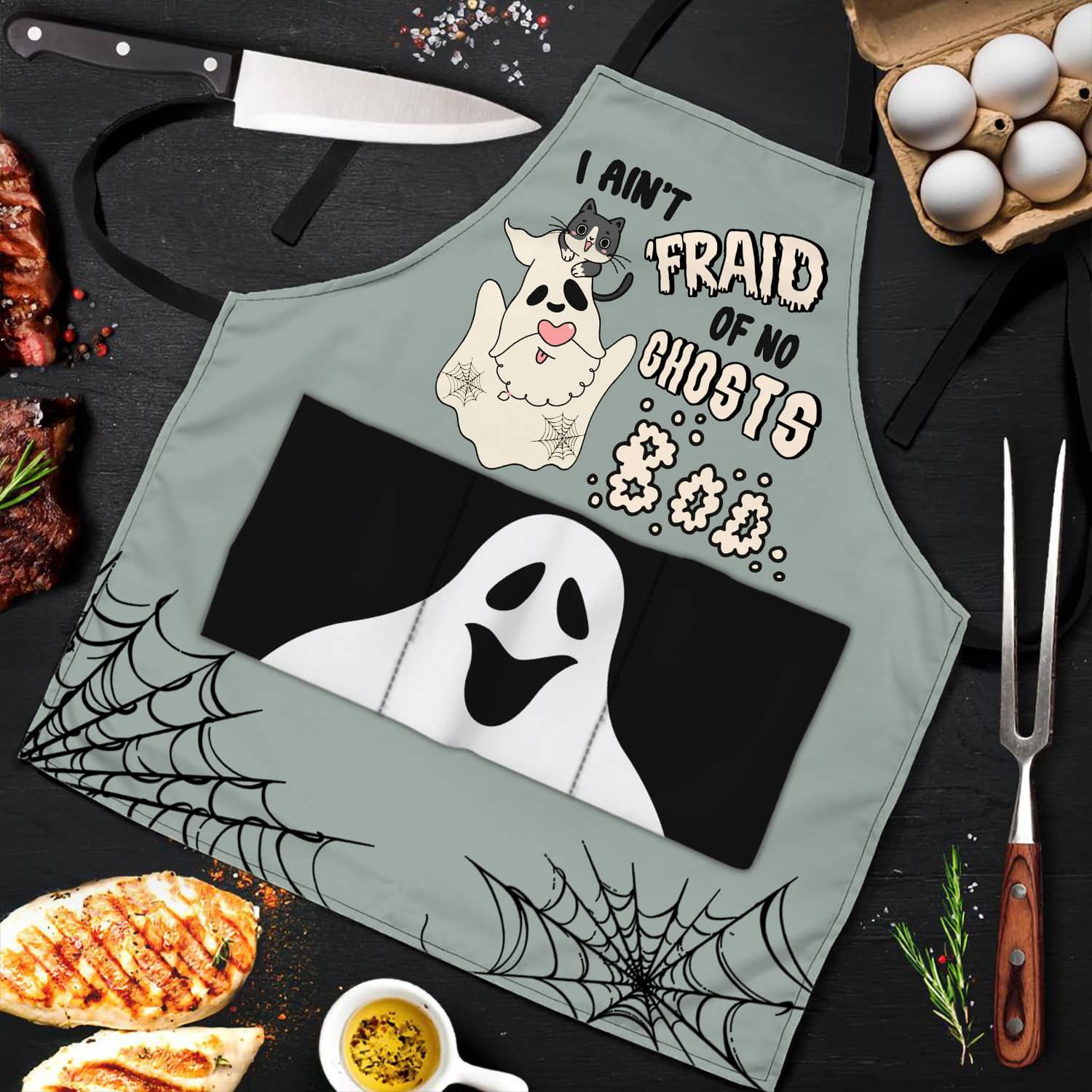 3VT. Afraid Of No Ghosts apron mk3